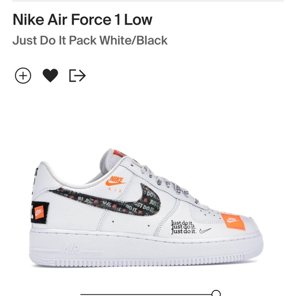 Nike Air Force 1 Low '07 PRM 'Just Do It' AR7719-100 - Picture 3 of 4